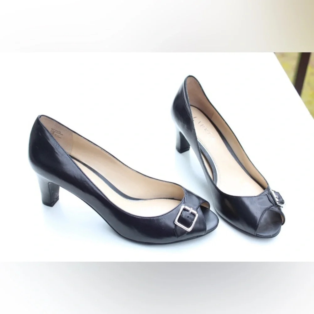Lauren Ralph Lauren peep toe pumps